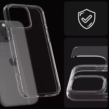 Spigen Ultra Hybrid Glass Case für Apple iPhone 16 Pro Max Crystal Clear