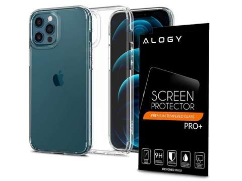 Spigen Ultra Hybrid Hülle für Apple iPhone 12/12 Pro 6.1 Kristallklares Alogieglas