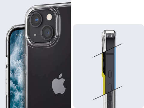 Spigen Ultra Hybrid Hülle für Apple iPhone 13 Kristallklares Glas