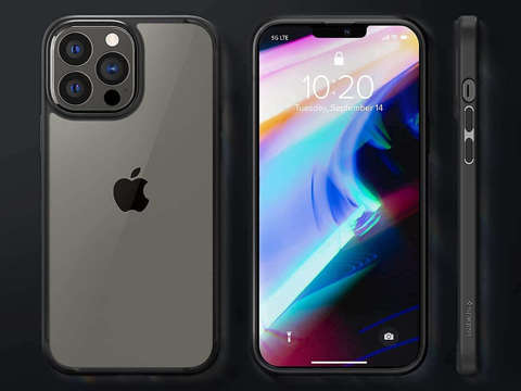 Spigen Ultra Hybrid Hülle für Apple iPhone 13 Pro Mattschwarzes Glas