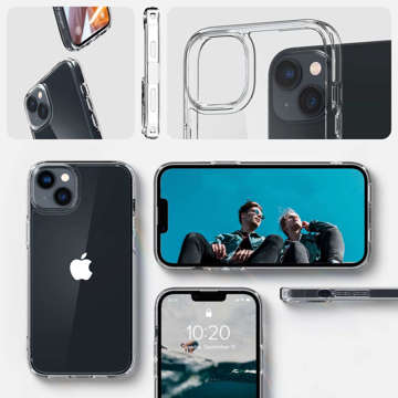 Spigen Ultra Hybrid Hülle für Apple iPhone 14 Plus Kristallklares Glas