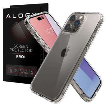 Spigen Ultra Hybrid Hülle für Apple iPhone 14 Pro Max Kristallklares Glas