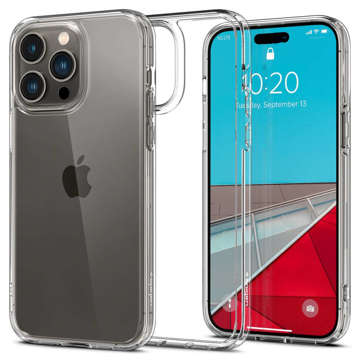 Spigen Ultra Hybrid Hülle für Apple iPhone 14 Pro Max Kristallklares Glas