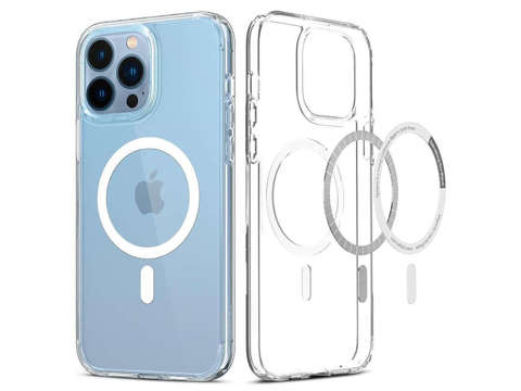 Spigen Ultra Hybrid Mag Hülle für Apple iPhone 13 Pro Max Weißglas