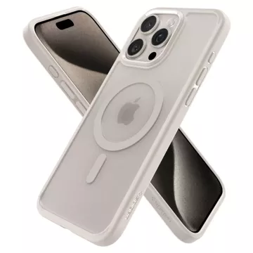 Spigen Ultra Hybrid Mag Mag Safe Hülle für Apple iPhone 15 Pro Frost Natural Titanium