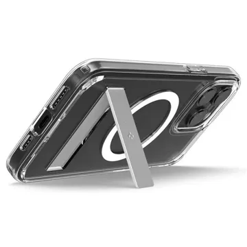 Spigen Ultra Hybrid S MagSafe Hülle mit Ständer für iPhone 15 Pro – transparent