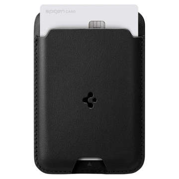 Spigen Valentinus Magsafe Card Holder magnetische Dokumententasche für Magsafe für iPhone 12/13 Schwarz