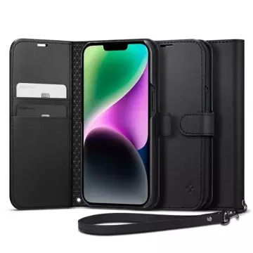 Spigen Wallet S Schutzhülle für Apple iPhone 14 Schwarz