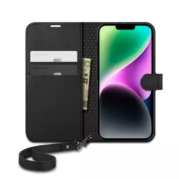 Spigen Wallet S Schutzhülle für Apple iPhone 14 Schwarz