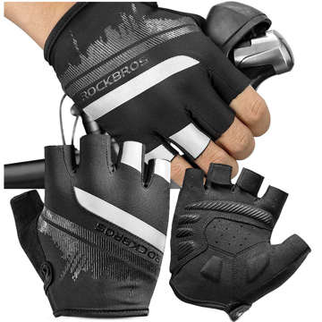 Sport Radfahren Fahrradhandschuhe zum Radfahren fingerlose Handschuhe L RockBros