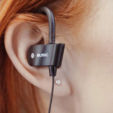 Sports Alogy Bluetooth Sport SweatProof kabellose Kopfhörer zum Laufen Schwarz