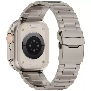 Stainless Pro Armband für Apple Watch 4 / 5 / 6 / 7 / 8 / 9 / Ultra 1 / 2 (42 / 44 / 45 / 49 mm) Titan