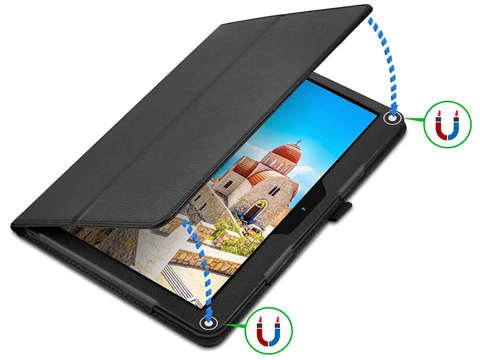 Standabdeckung Alogy Stand für Lenovo Tab M10 10.1 TB-X505 F / L Schwarzglas