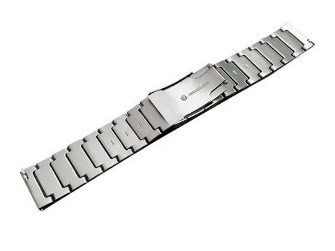 Steel Simple-Armband, Alogy-Armband, Edelstahl, für Smartwatch, 22 mm, Silber