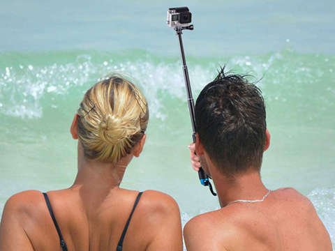 Stick Selfie Halter Wasserdicht für GoPro Hero 10/9/8/7