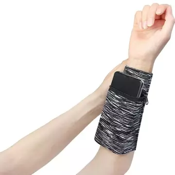 Stoffarmband für Lauffitness in Tarnblau