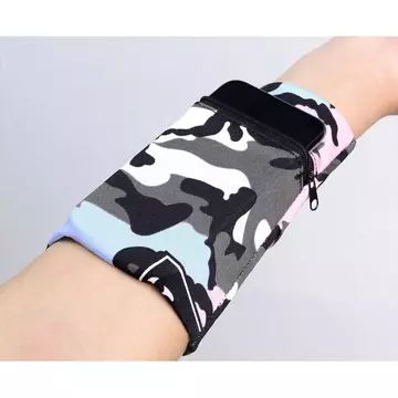 Stoffarmband für Lauffitnessstreifen weiß / schwarz