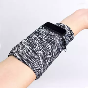 Stoffarmband für Lauffitnessstreifen weiß / schwarz