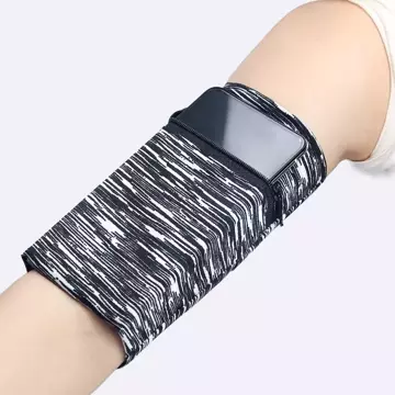 Stoffarmband für Lauffitnessstreifen weiß / schwarz