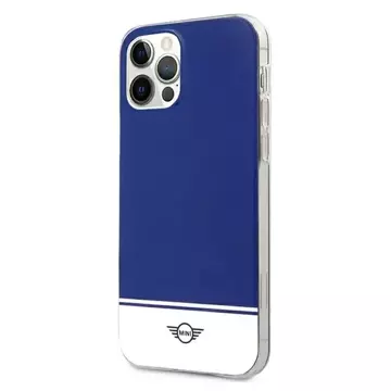 Stripe Collection Hardcase-Handyhülle für iPhone 12/12 Pro, Marineblau/Marineblau