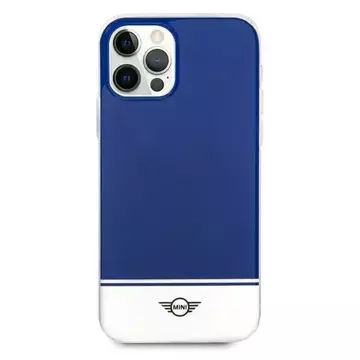 Stripe Collection Hardcase-Handyhülle für iPhone 12/12 Pro, Marineblau/Marineblau