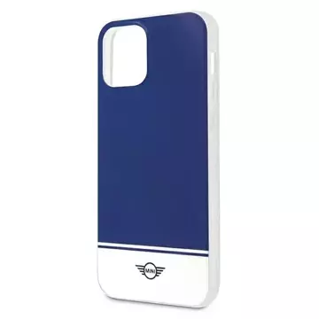 Stripe Collection Hardcase-Handyhülle für iPhone 12/12 Pro, Marineblau/Marineblau