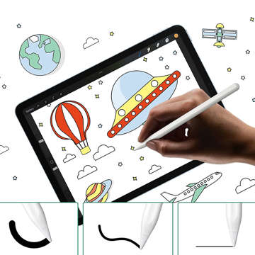 Stylus Pen M2 für Apple iPad Air, Pro, Mini mit Palm Rejection Weiß