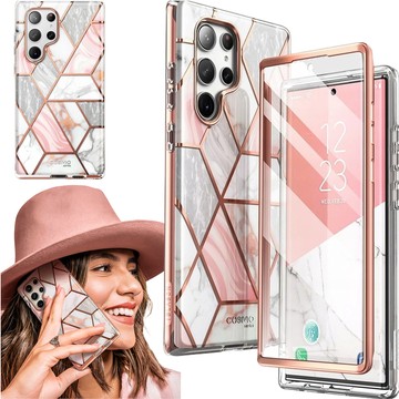 Supcase Cosmo Schutzhülle für Samsung Galaxy S23 Ultra Marble Pink