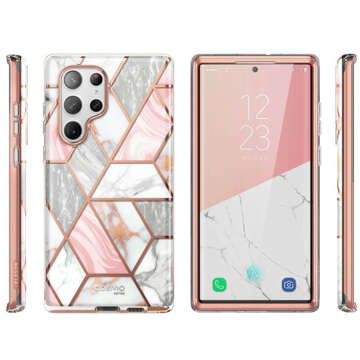 Supcase Cosmo Schutzhülle für Samsung Galaxy S23 Ultra Marble Pink