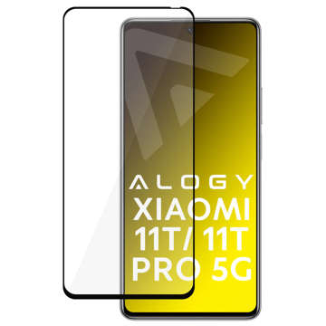 Szkło Alogy Full Glue Hülle freundlich für Xiaomi 11T 5G / 11T Pro 5G Czarne