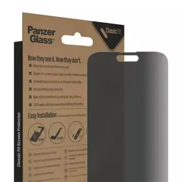 Szkło PanzerGlass Classic Fit für iPhone 14 Pro Max 6,7" Sichtschutz Antibakteriell P2770