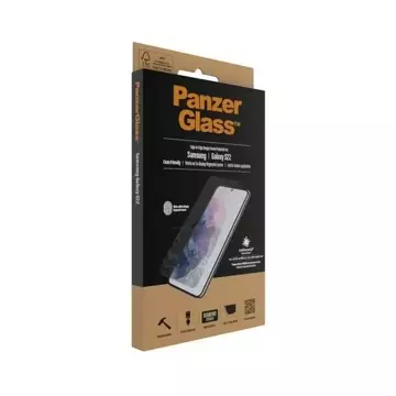 "Szkło PanzerGlass E2E Microfracture für Samsung S22 G901 Case Friendly AntiBacterial czarny/black 7293"