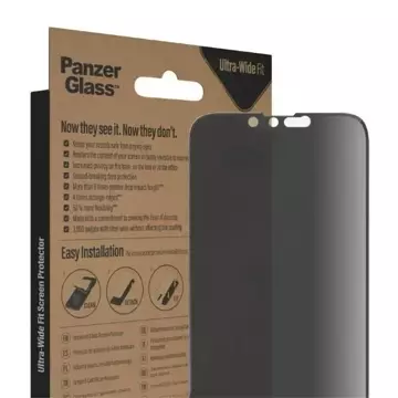 Szkło PanzerGlass Ultra-Wide Fit für iPhone 14 / 13 Pro / 13 6,1" Privacy Screen Protection Antibacterial P2771