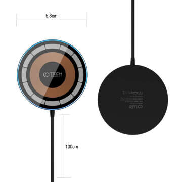 TECH-PROTECT QI15W-A30 MAGNETISCHES MAGSAFE KABELLOSES LADEGERÄT SCHWARZ