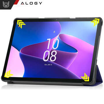 Tablet-Hülle für Lenovo Tab M10 3gen 3 GEN 10.1 2022 TB328FU TB328XU Gehäuse Case Alogy Book Cover Marineblau