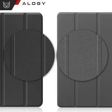 Tablet-Hülle für Lenovo Tab M10 3gen 3 GEN 10.1 2022 TB328FU TB328XU Gehäuse Case Alogy Book Cover Schwarz Glas