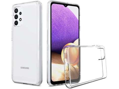 Tasche Hülle für Samsung Galaxy A32 5G Silikon Klarglas