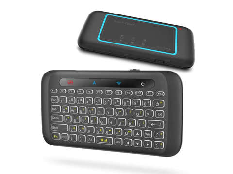 Tastatur Drahtloses, hintergrundbeleuchtetes Alogy RGB LED Wireless TouchPad H20 Alogy-Maus