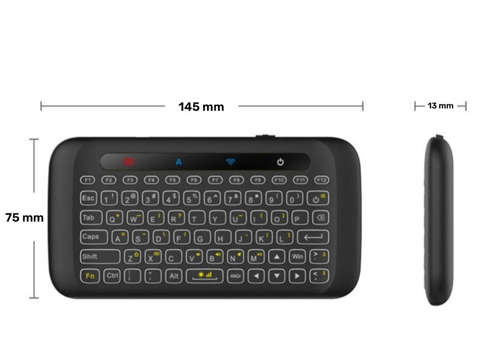 Tastatur Drahtloses, hintergrundbeleuchtetes Alogy RGB LED Wireless TouchPad H20 Alogy-Maus