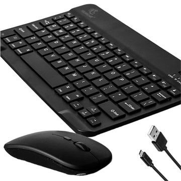 Tastatur-Maus-Set, kabellose Maus für Laptop, PC, Bluetooth, AN-030 Silent Slim, Schwarz