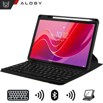 Tastaturhülle für Lenovo Tab M11 10,95 Zoll TB330FU / TB330XU / TB331FC Bluetooth-Tastaturhülle Alogy Schwarz