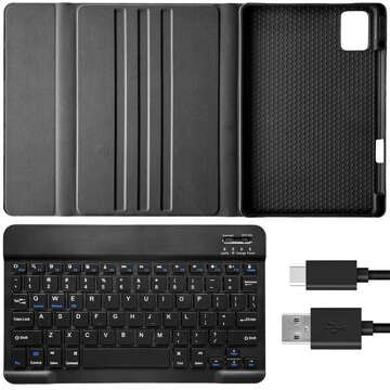 Tastaturhülle für Lenovo Tab M11 10,95 Zoll TB330FU / TB330XU / TB331FC Bluetooth-Tastaturhülle Alogy Schwarz