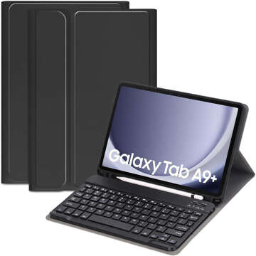 Tastaturhülle für Samsung Galaxy Tab A9 Plus 2023 11" (X210/X215/X216) magnetische Bluetooth-Tastatur Alogy Black