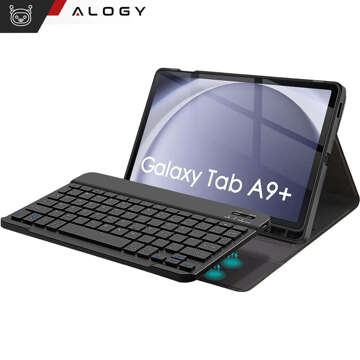 Tastaturhülle für Samsung Galaxy Tab A9 Plus 2023 11" (X210/X215/X216) magnetische Bluetooth-Tastatur Alogy Black