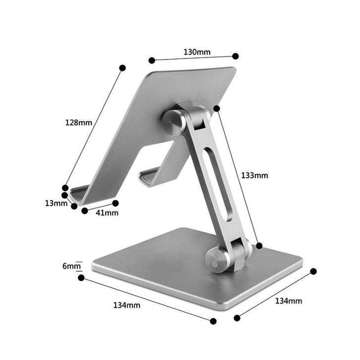 Teleskop-Tablethalter Z11 Universal-Ständerhalter Grau