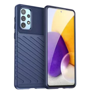 Thunder Case flexible gepanzerte Hülle für Samsung Galaxy A73 blau