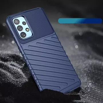 Thunder Case flexible gepanzerte Hülle für Samsung Galaxy A73 blau