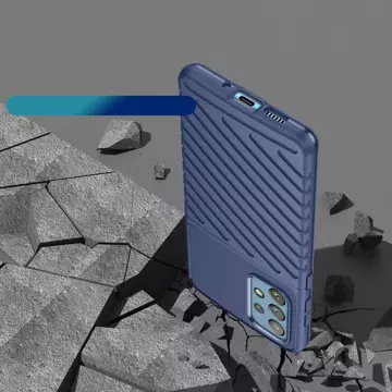 Thunder Case flexible gepanzerte Hülle für Samsung Galaxy A73 blau