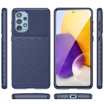 Thunder Case flexible gepanzerte Hülle für Samsung Galaxy A73 blau