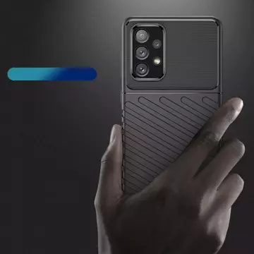 Thunder Case flexible gepanzerte Hülle für Samsung Galaxy A73 schwarz